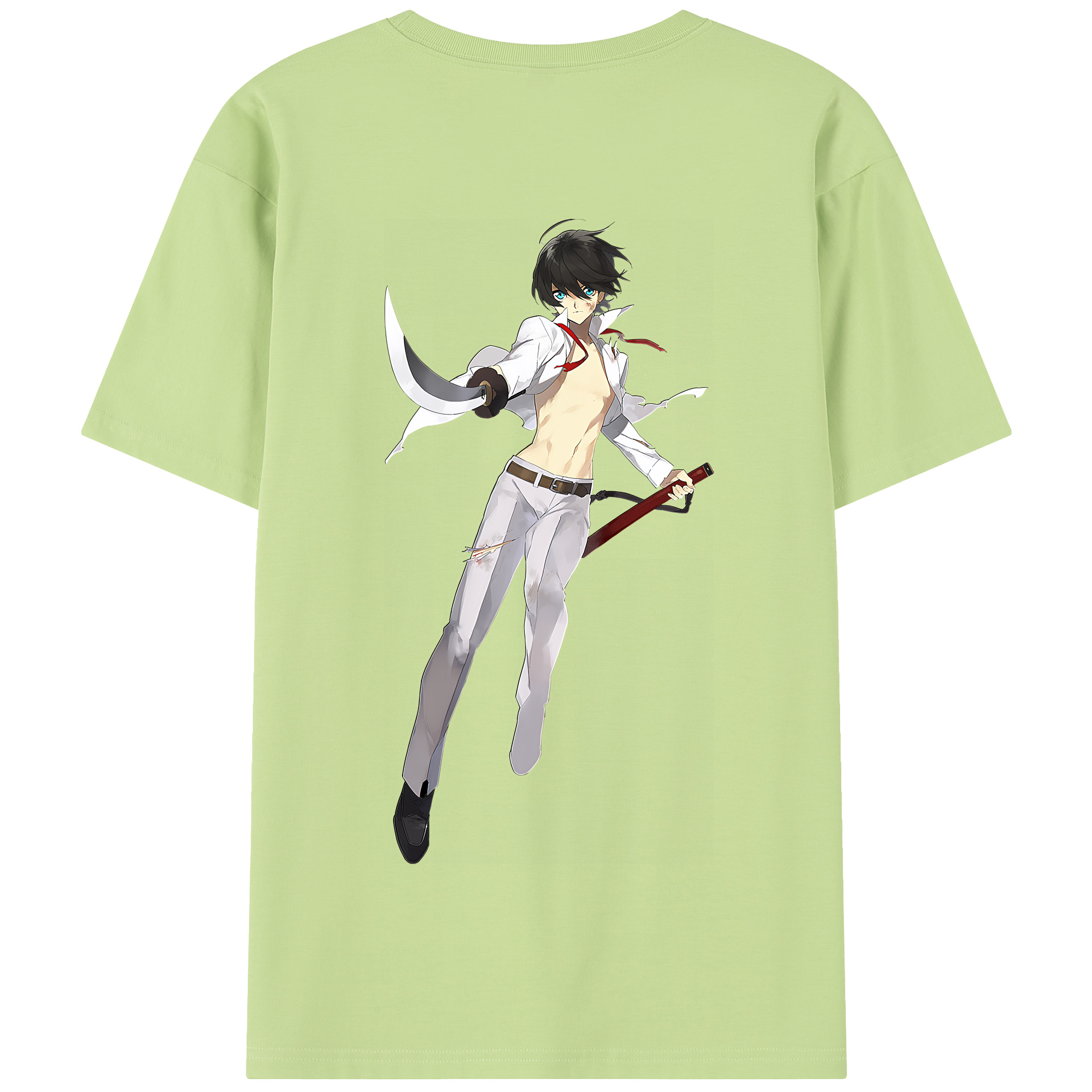 （画像用） 刀剣乱舞 Touken Ranbu 綿100％半袖Tシャツ（背面プリント）